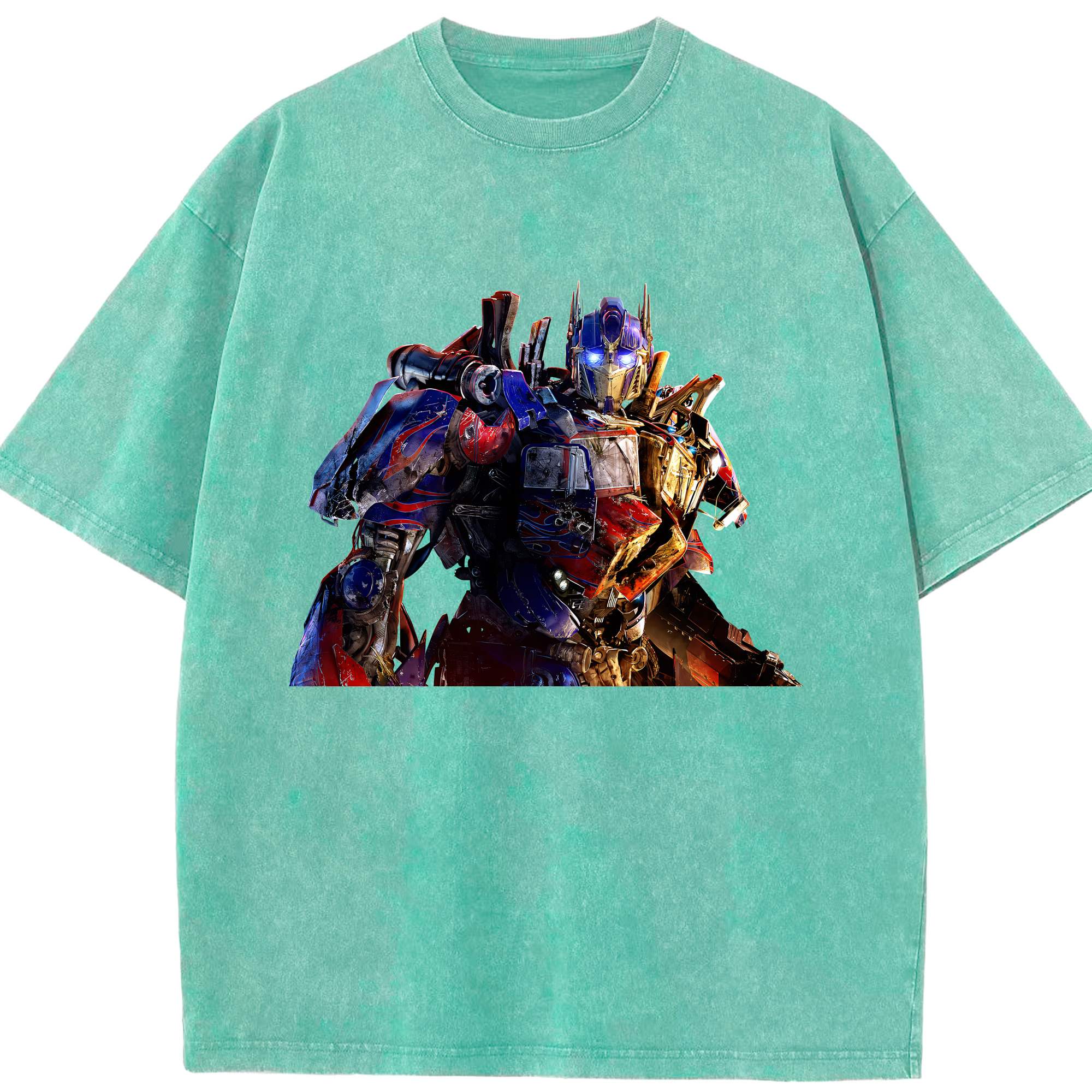 （画像用） Transformers トランスフォーマー 綿100% ヴィンテージ風 半袖Tシャツ（フロントプリント）